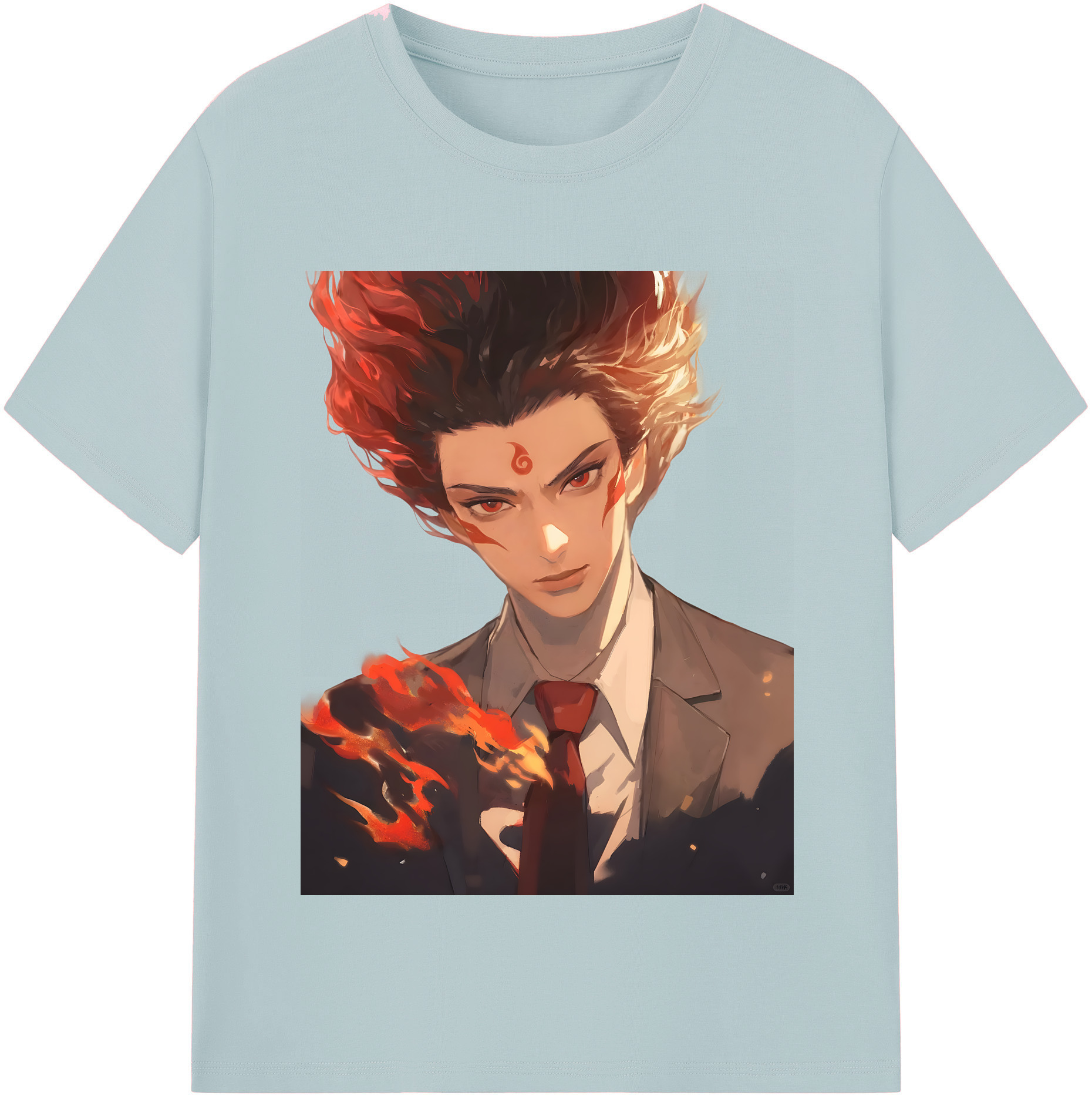 （画像用） Ne Zha 2 ナタ 魔童の大暴れ 綿100％半袖Tシャツ（フロントプリント）
